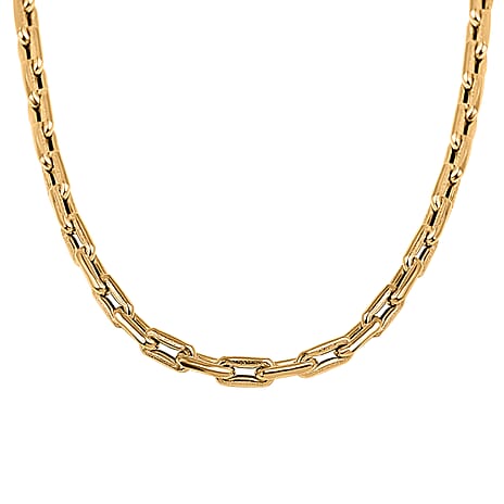 9K Yellow Gold Broad PaperClip Necklace (Size - 20), Gold Wt. 15.77 Gms