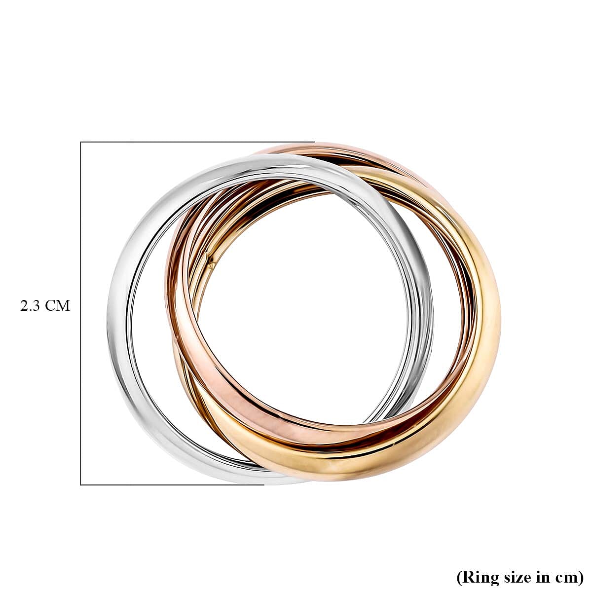 Maestro Collection- 9K Tricolour Gold Ring