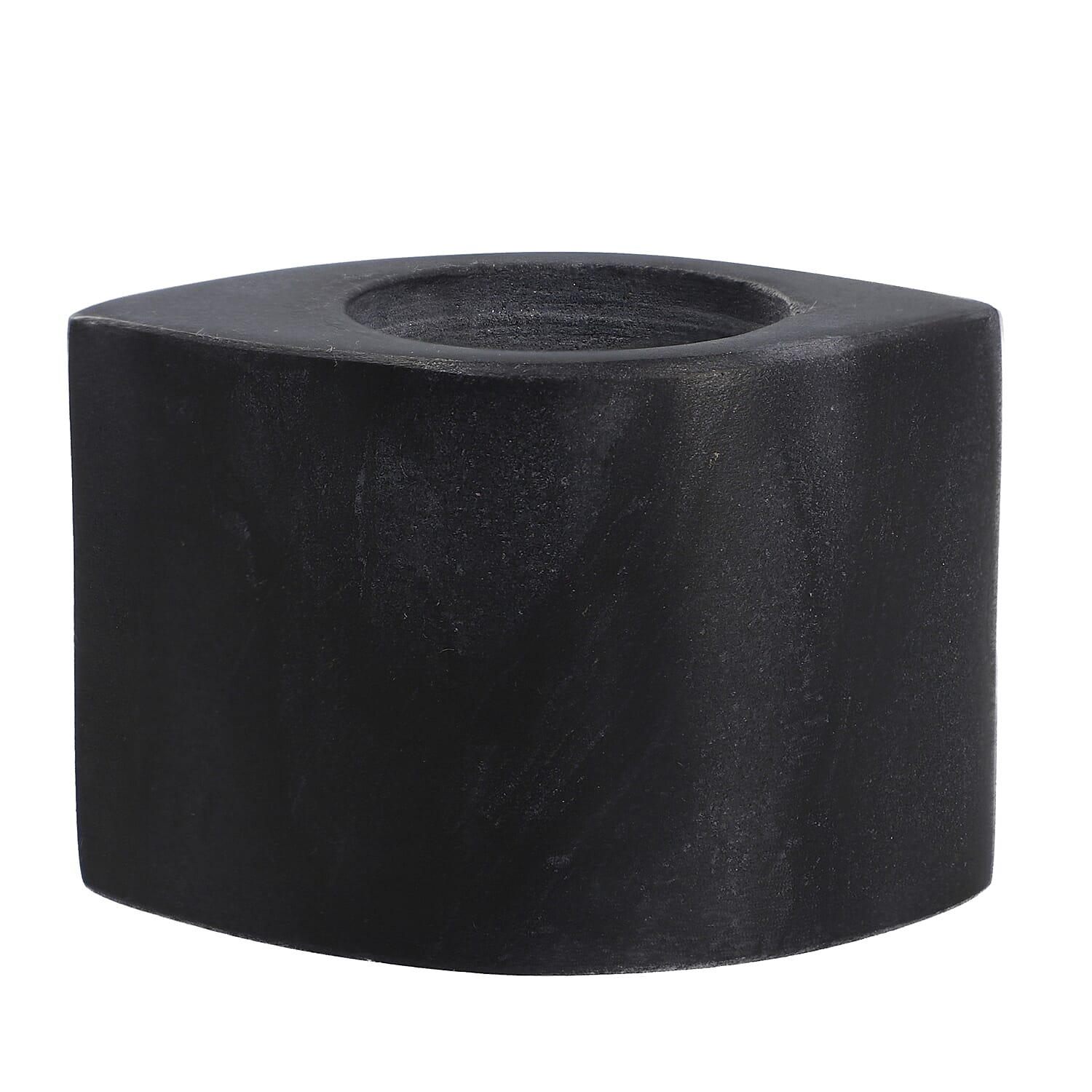 Candle Holder (Size 7x5x5 cm) - White & Black