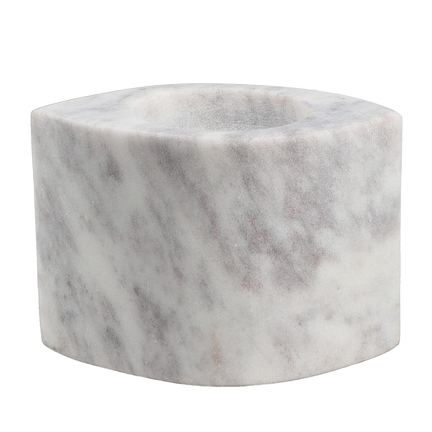 Candle Holder (Size 7x5x5 cm) - White & Black