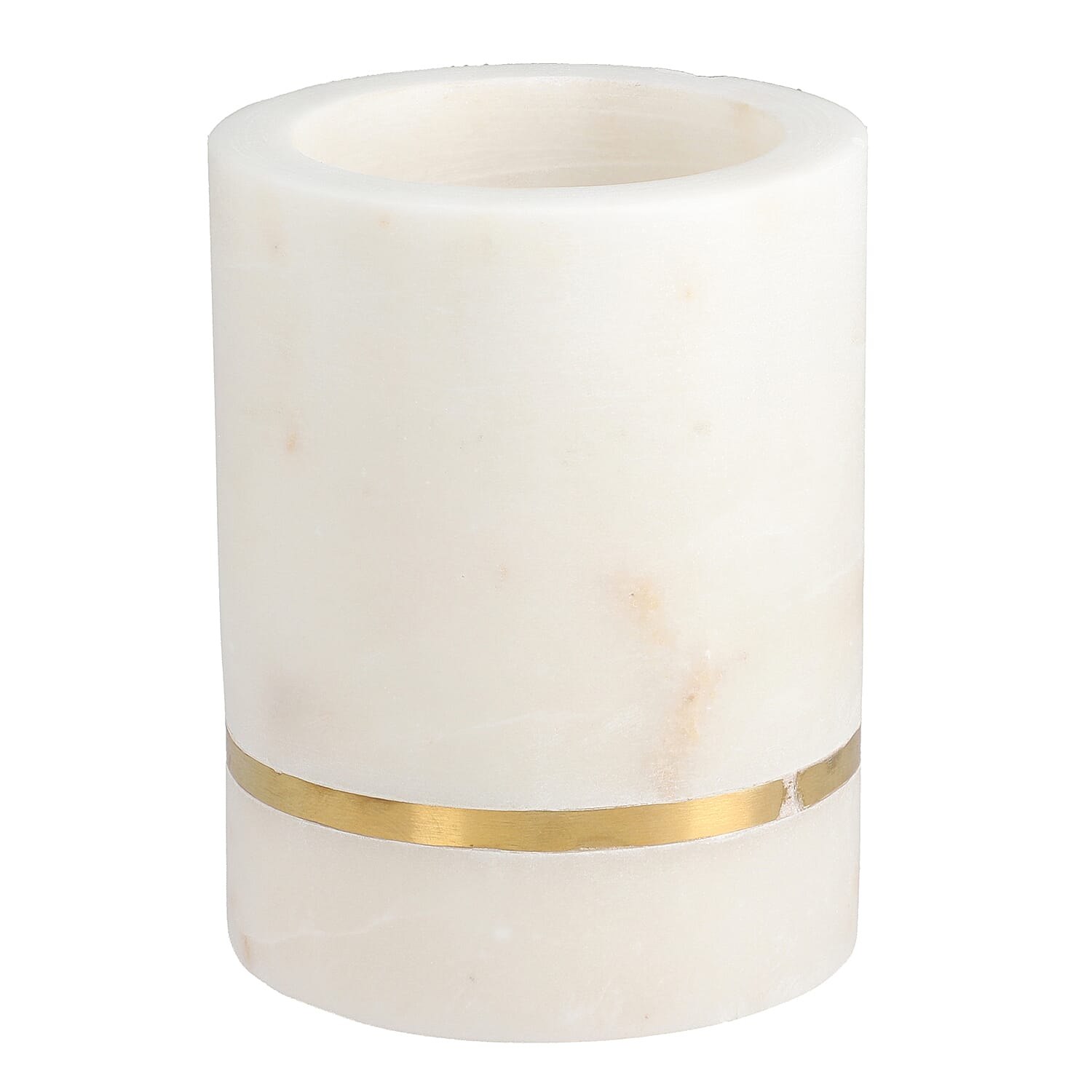 Set of 3 - Marble Bath Room (Brush Holder, Soap Dispenser and Soap Dish)