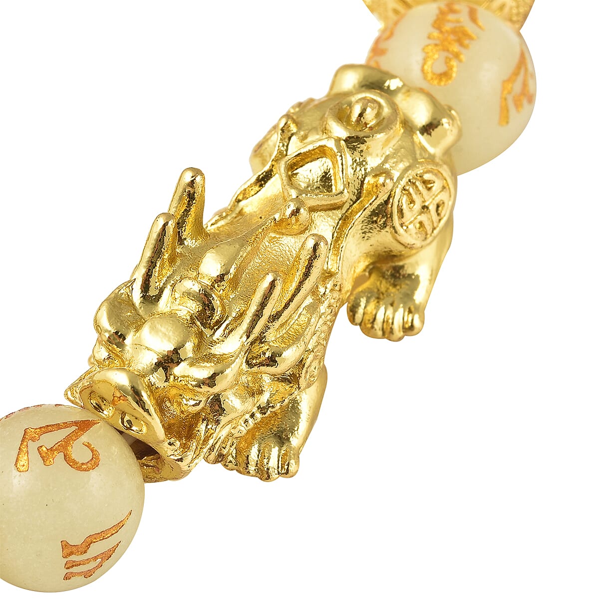 Luminous Stretchable Bracelet (Size-6.5 - 7) in Yellow Tone