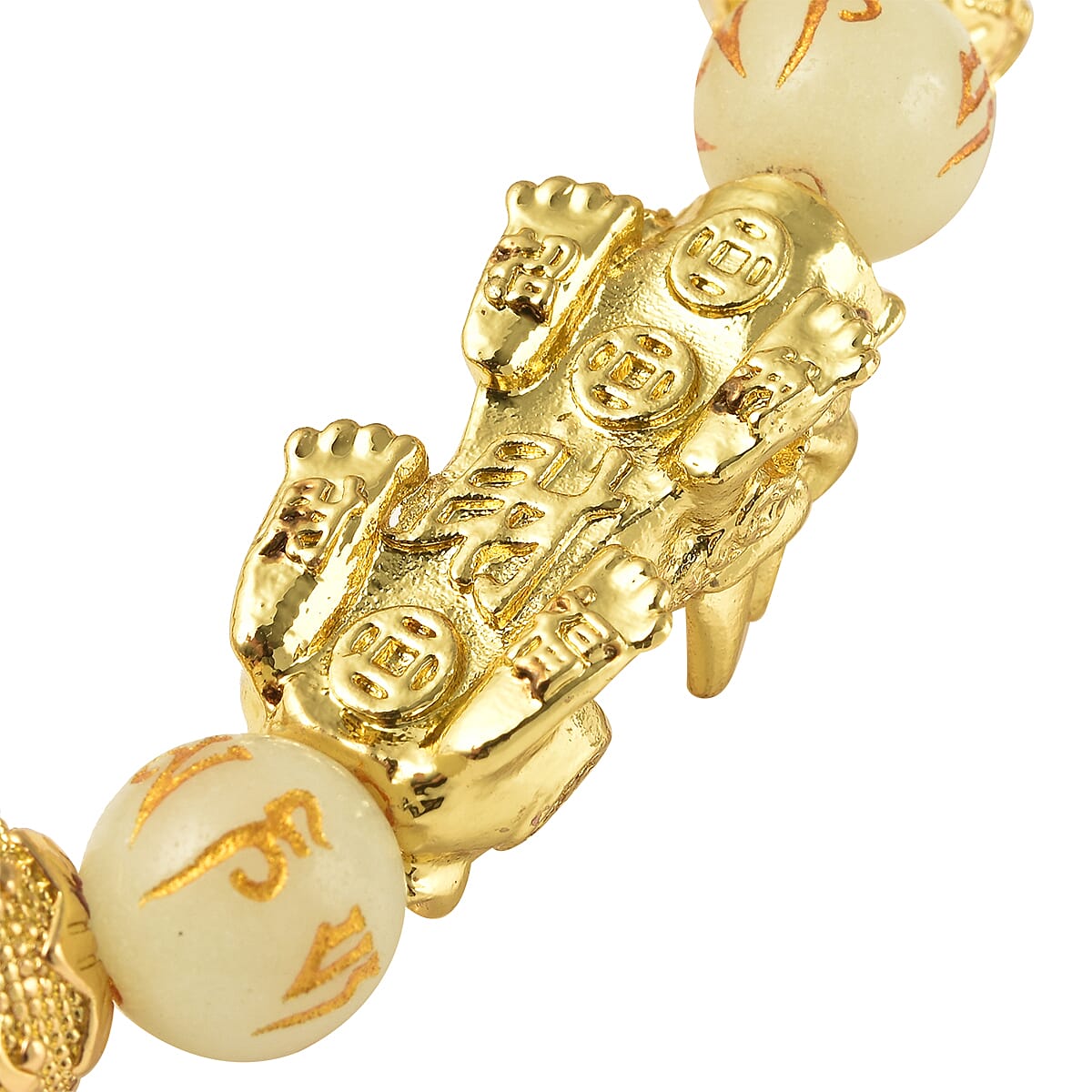 Luminous Stretchable Bracelet (Size-6.5 - 7) in Yellow Tone