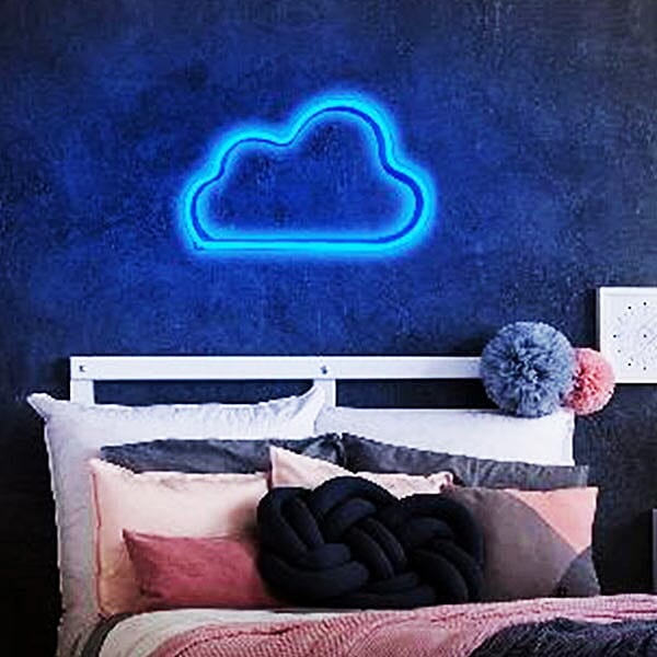 Decorative NEON Bolt LED Wall Light (Size-34x13x2 Cm) - Yellow