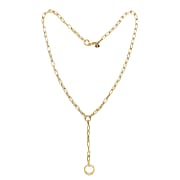 Maestro Collection - 9K Yellow Gold Paperclip Lariet Necklace (Size - 20),  Gold Wt. 5.15 Gms