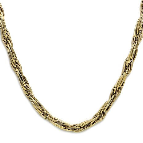 Maestro Collection - 9K Yellow Gold  Necklace With Lobster Clasp(Size - 20),  Gold Wt. 10.7 Gms