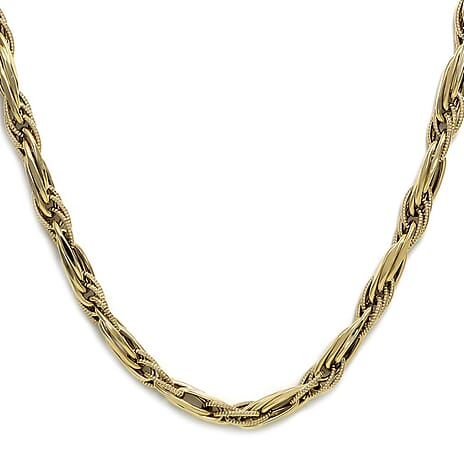 Maestro Collection - 9K Yellow Gold  Necklace With Lobster Clasp(Size - 20),  Gold Wt. 10.7 Gms