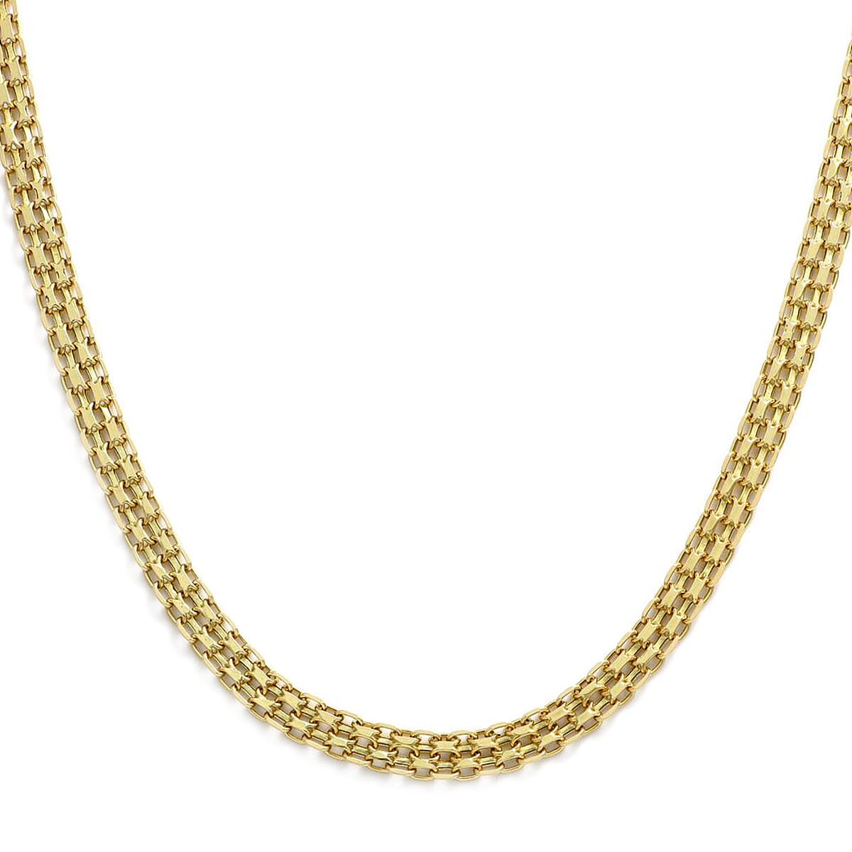 Maestro Collection - 9K Yellow Gold Bismark Necklace With Lobster Clasp (Size - 20). Gold wt 5.42 Gms
