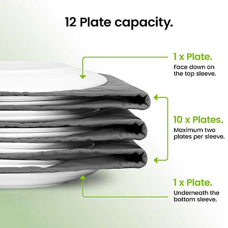 Electric 12 Dinner Plate Warmer 200W - Grey