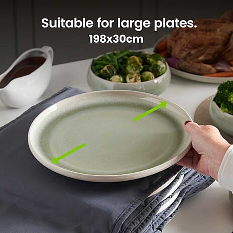 Electric 12 Dinner Plate Warmer 200W - Grey