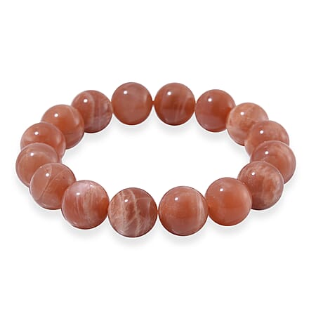 Peach Moonstone Bead Bracelet 280 ct.