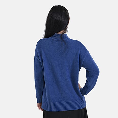 La marey  Alpaca-Like Feel Sweater (Size M 12-14) Navy