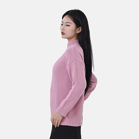La Marey Alpaca-Like Sweater (Size L) - Dusty Pink