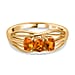 Trilogy Ring in 14K Gold Overlay Sterling Silver