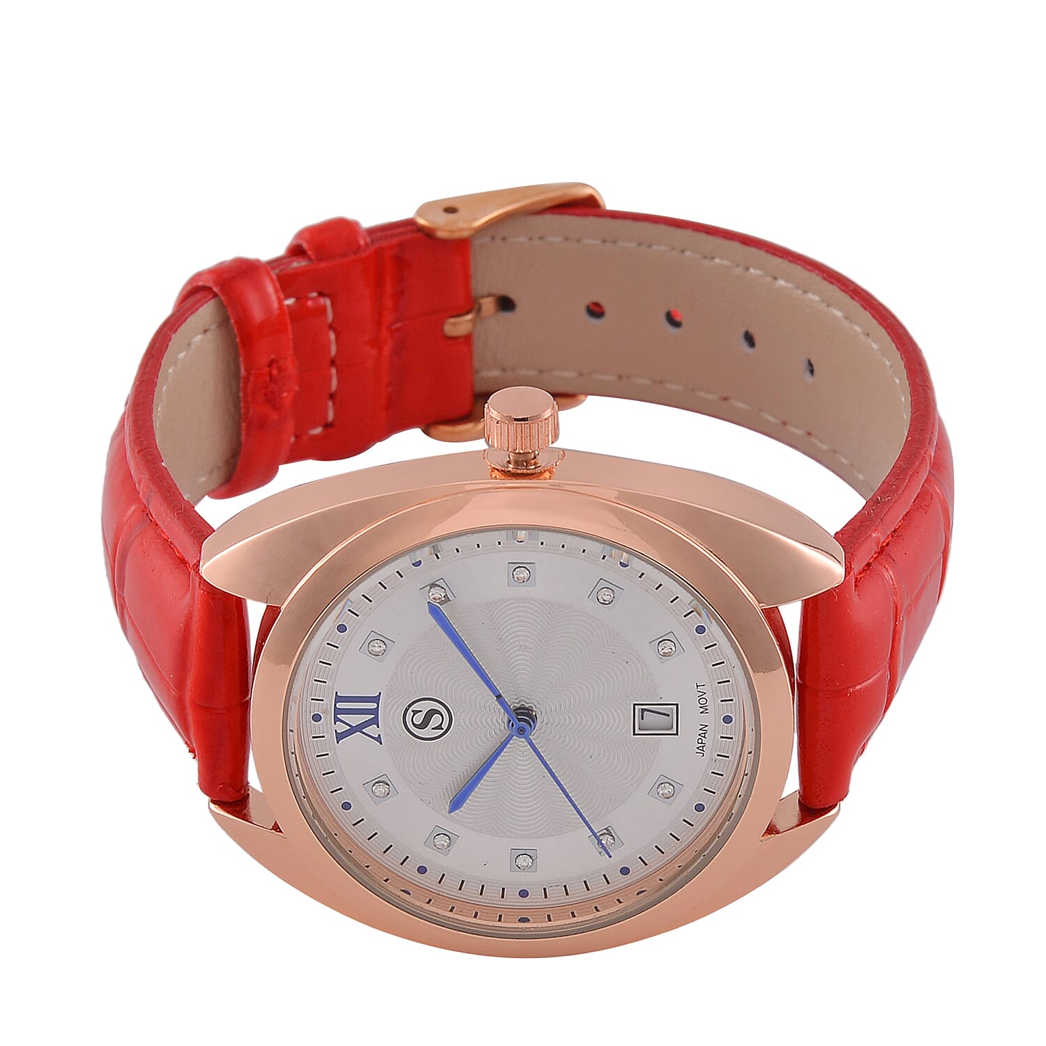 Strada Leather Strap Watch