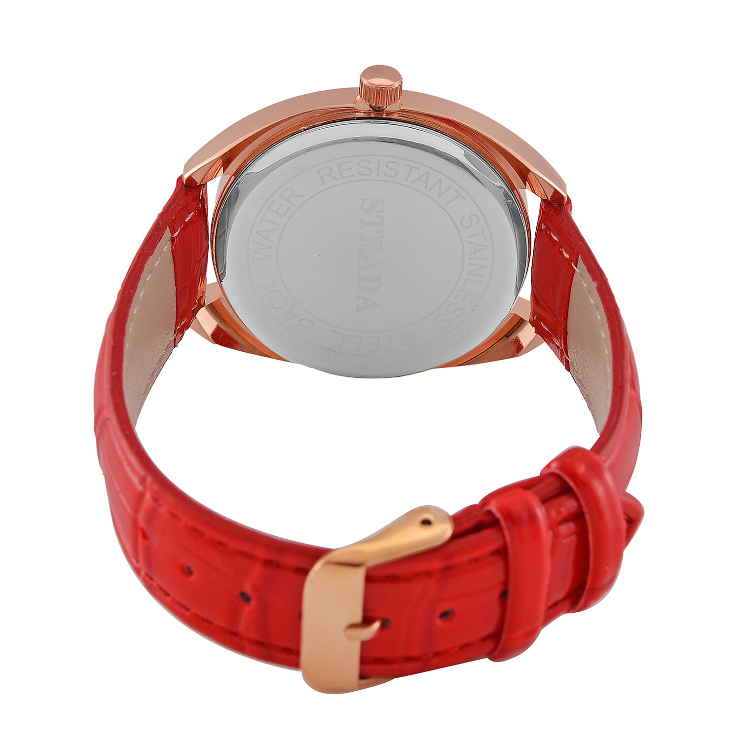 Strada Leather Strap Watch