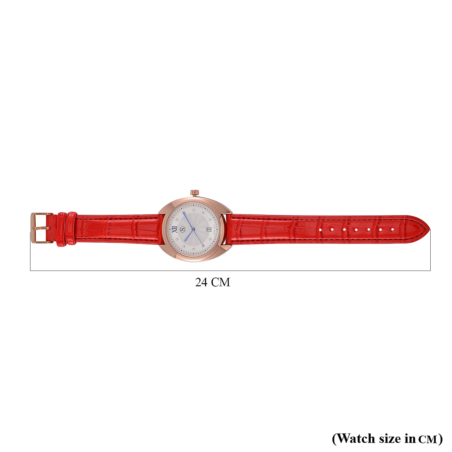 Strada Leather Strap Watch