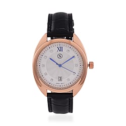 STRADA - Japanese Mov,  White Crystal Watch