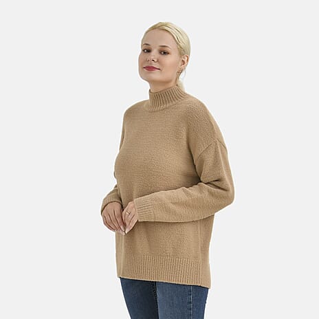 La Marey Alpaca-like Sweater (Size 16 to 18)- Khaki