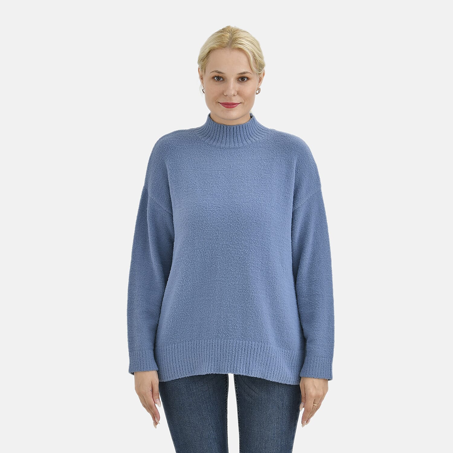 La Marey Alpaca-like Solid Womens Sweater