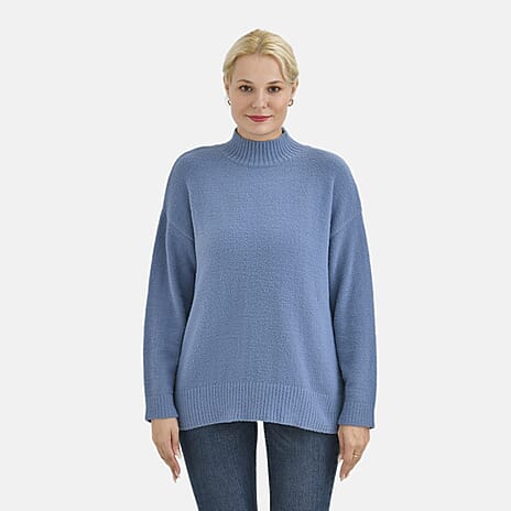 La Marey Alpaca-Like Sweater (Size L) - Blue