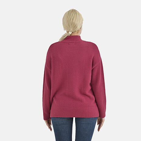 La Marey Turtle Neck Jumper  (Size 16 to 18)- Red