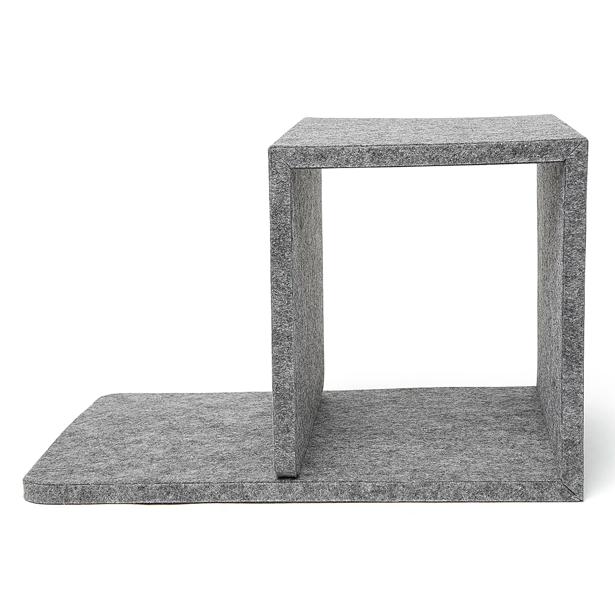 KIKERLAND Cube Bedside Table - Grey