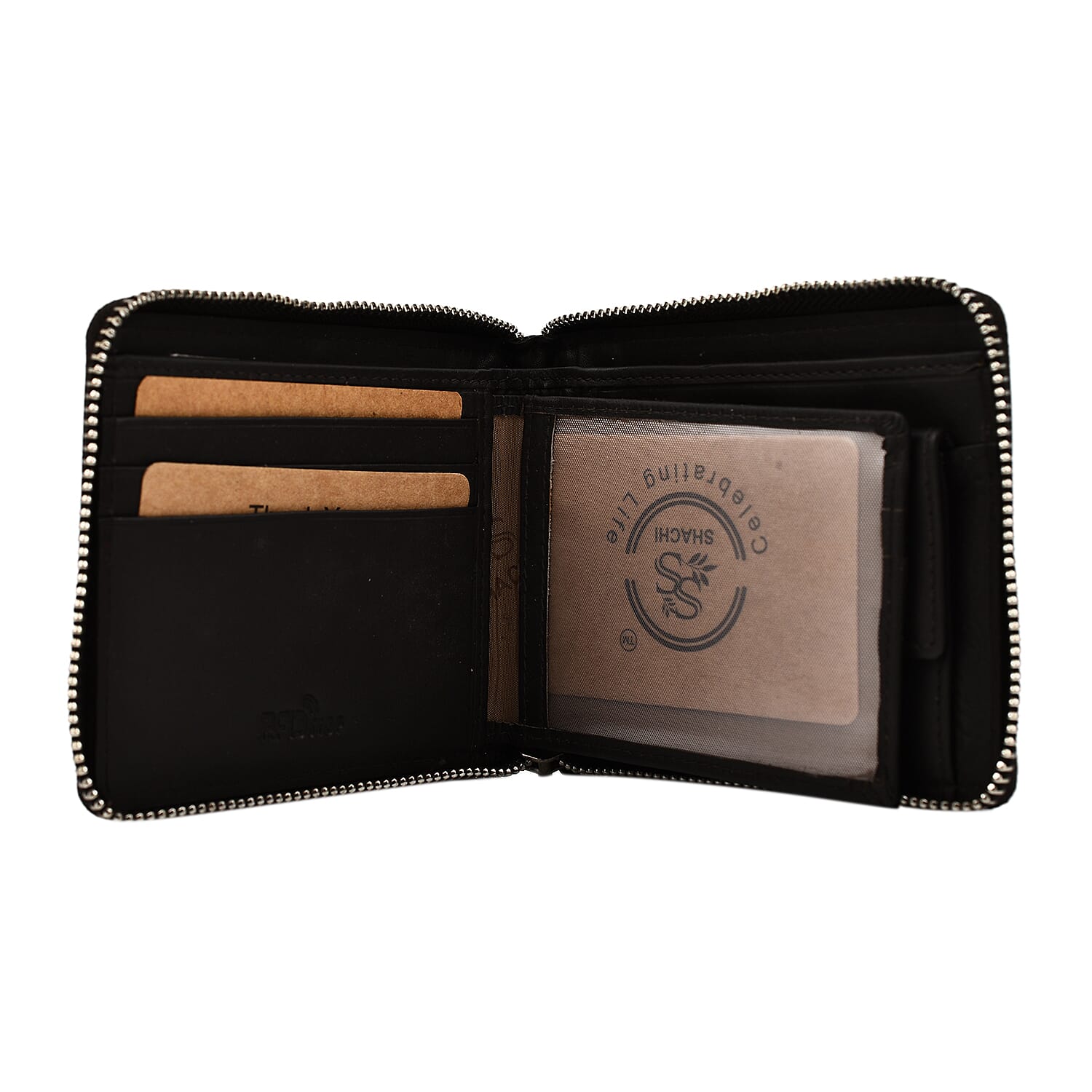 Cow Leather Wallet (Size 1x1x1 cm) - Chocolate Brown