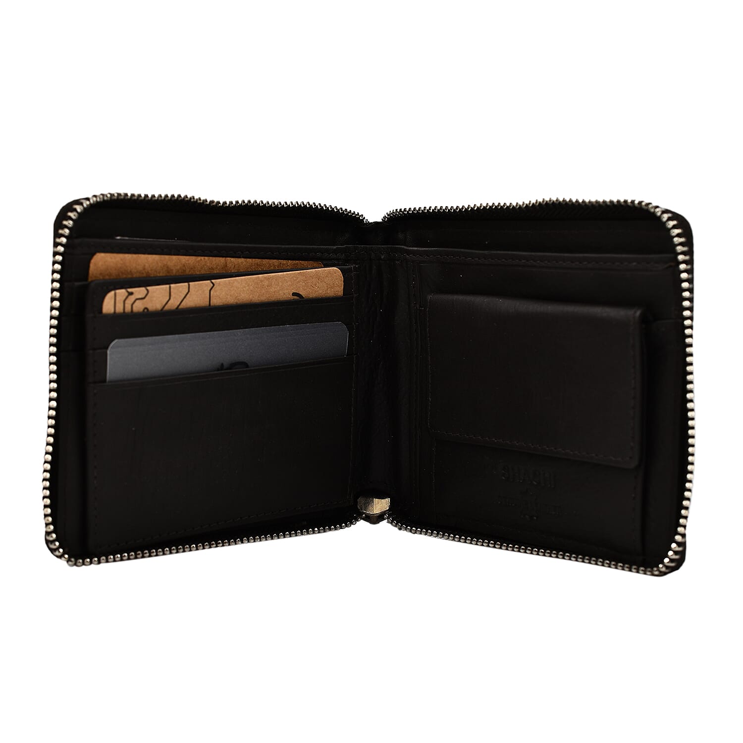 Cow Leather Wallet (Size 1x1x1 cm) - Chocolate Brown