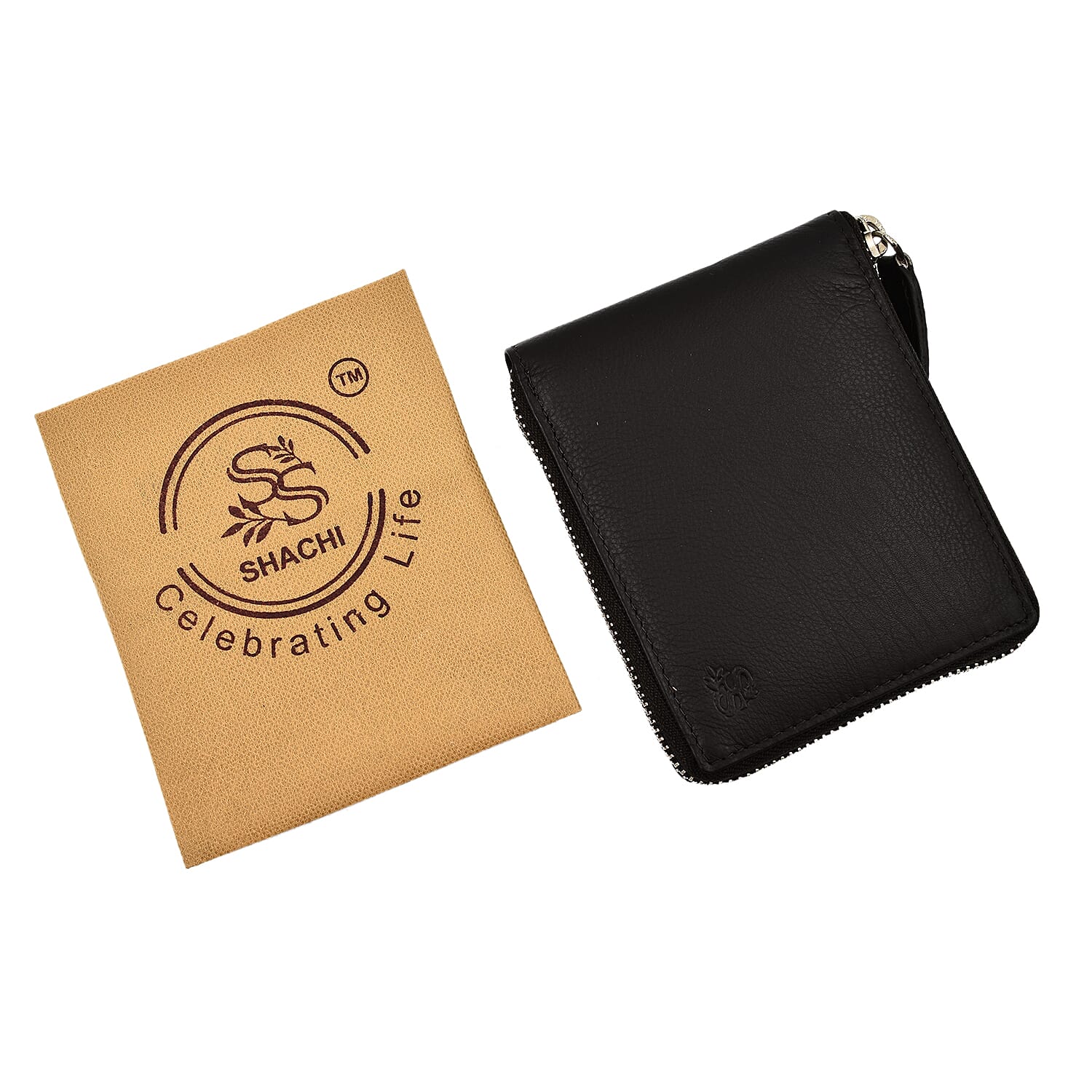 Cow Leather Wallet (Size 1x1x1 cm) - Chocolate Brown