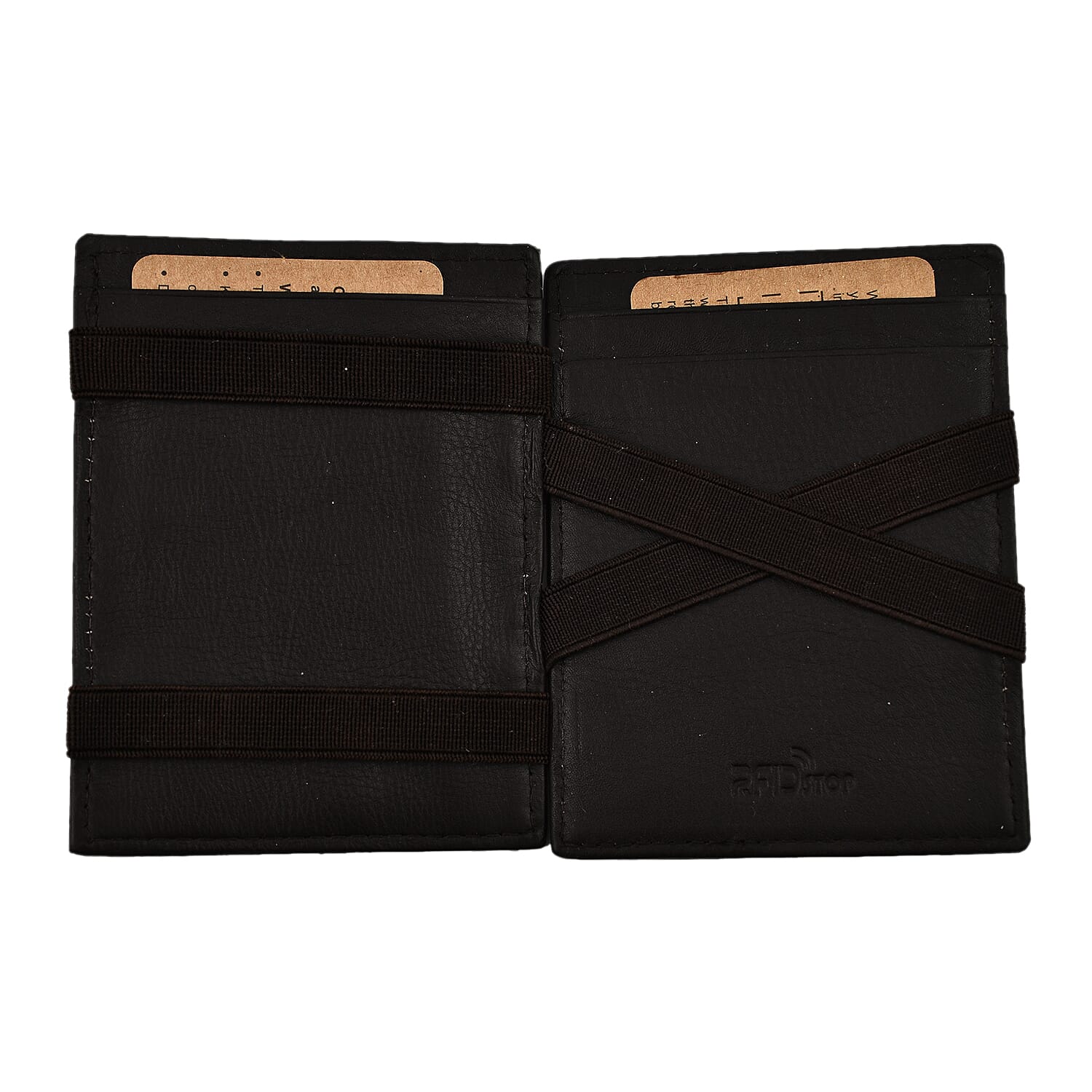 Leather Card Case (Size 1x1x1 cm) - Chocolate Brown