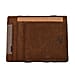 Leather Card Case (Size 1x1x1 cm) - Chocolate Brown