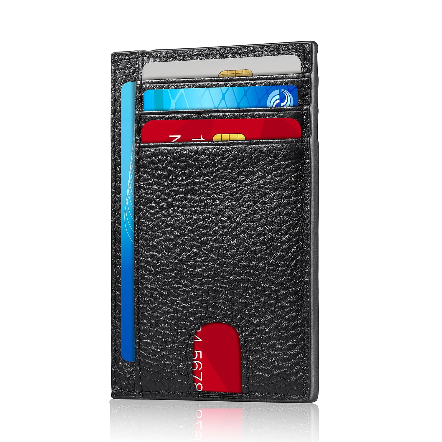 Closeout Deal - ARMOR LONDON RFID Leather Wallet - Black