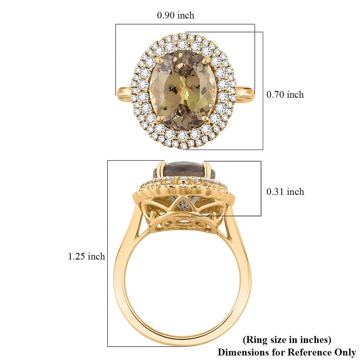 14K Yellow Gold AAA Turkizite , White Diamond I2 Ring 5.15 ct, Gold Wt. 4.91 Gms 5.150 Ct. 14K Yellow Gold AAA Turkizite , White Diamond I2 Ring 5.15 ct, Gold Wt. 4.91 Gms 5.150 Ct.