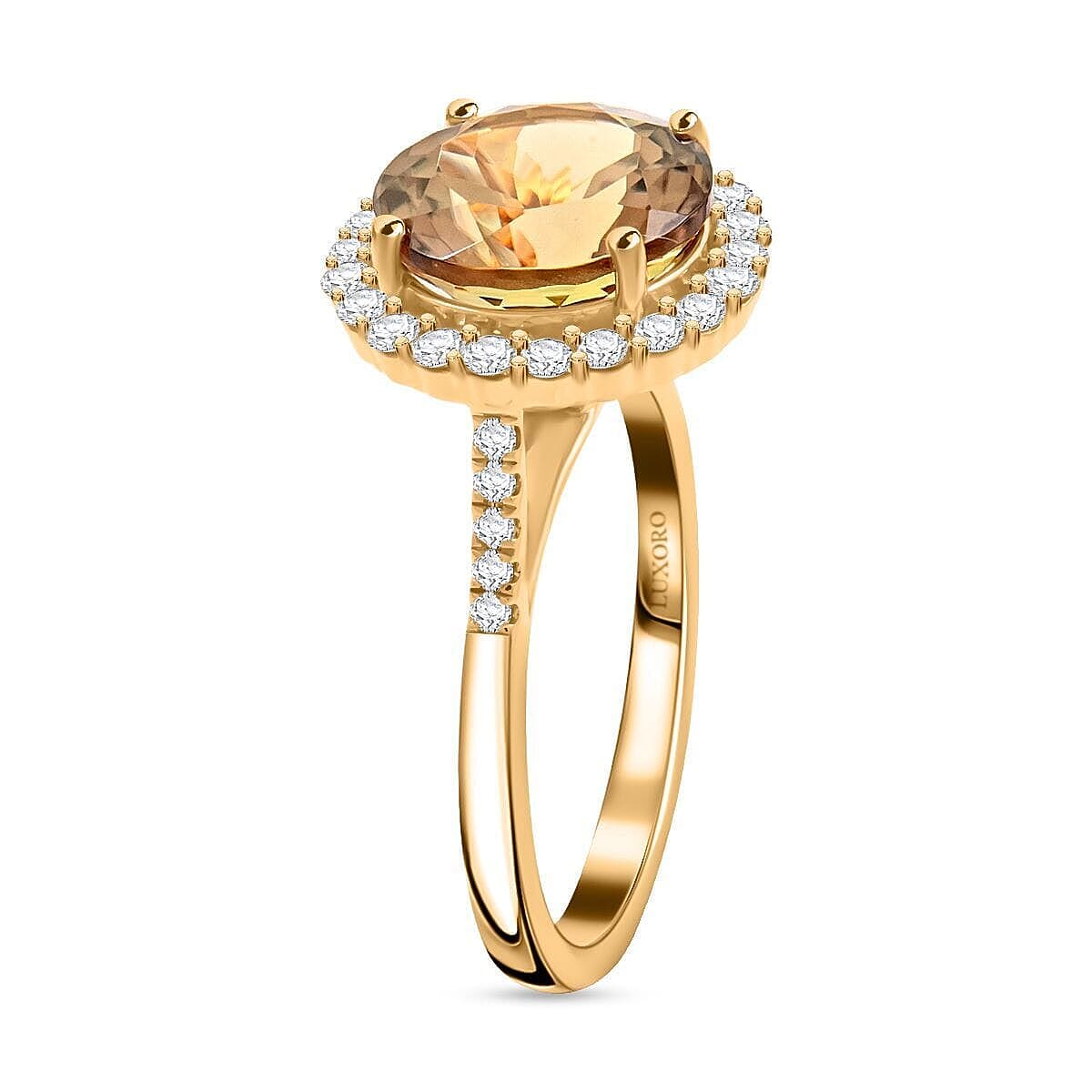 14K Yellow Gold  AAA   Turkizite ,  White Diamond  I2 Ring 5.25 ct,  Gold Wt. 4.31 Gms  5.250  Ct.