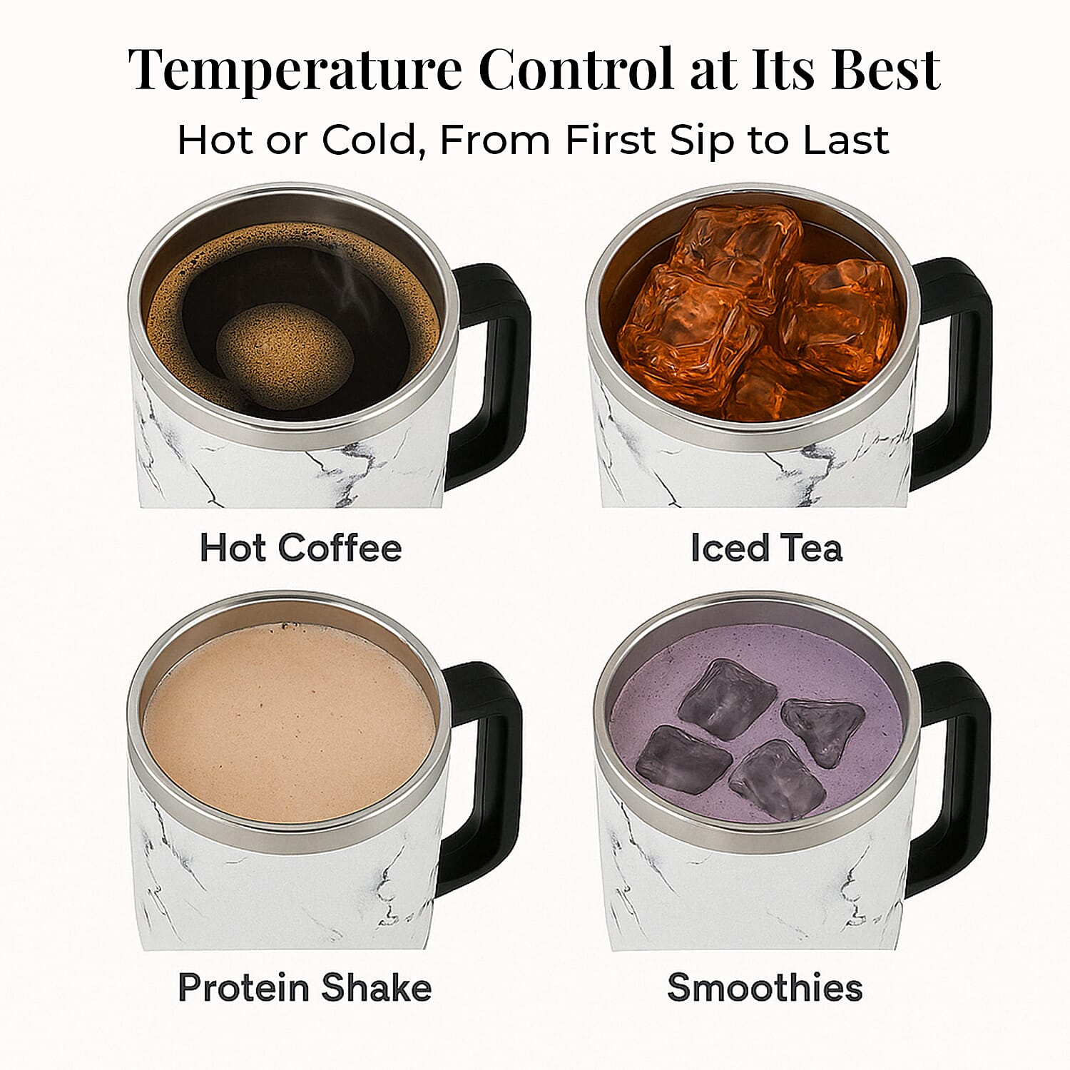 Insulated Steel Mug With Straw WIth Hot & Cold Insulation - 1200ML Insulated Steel Mug With Straw WIth Hot & Cold Insulation - 1200ML