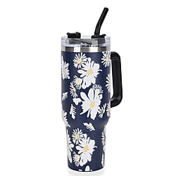 Insulated Steel Tumbler with Straw (1200ml)