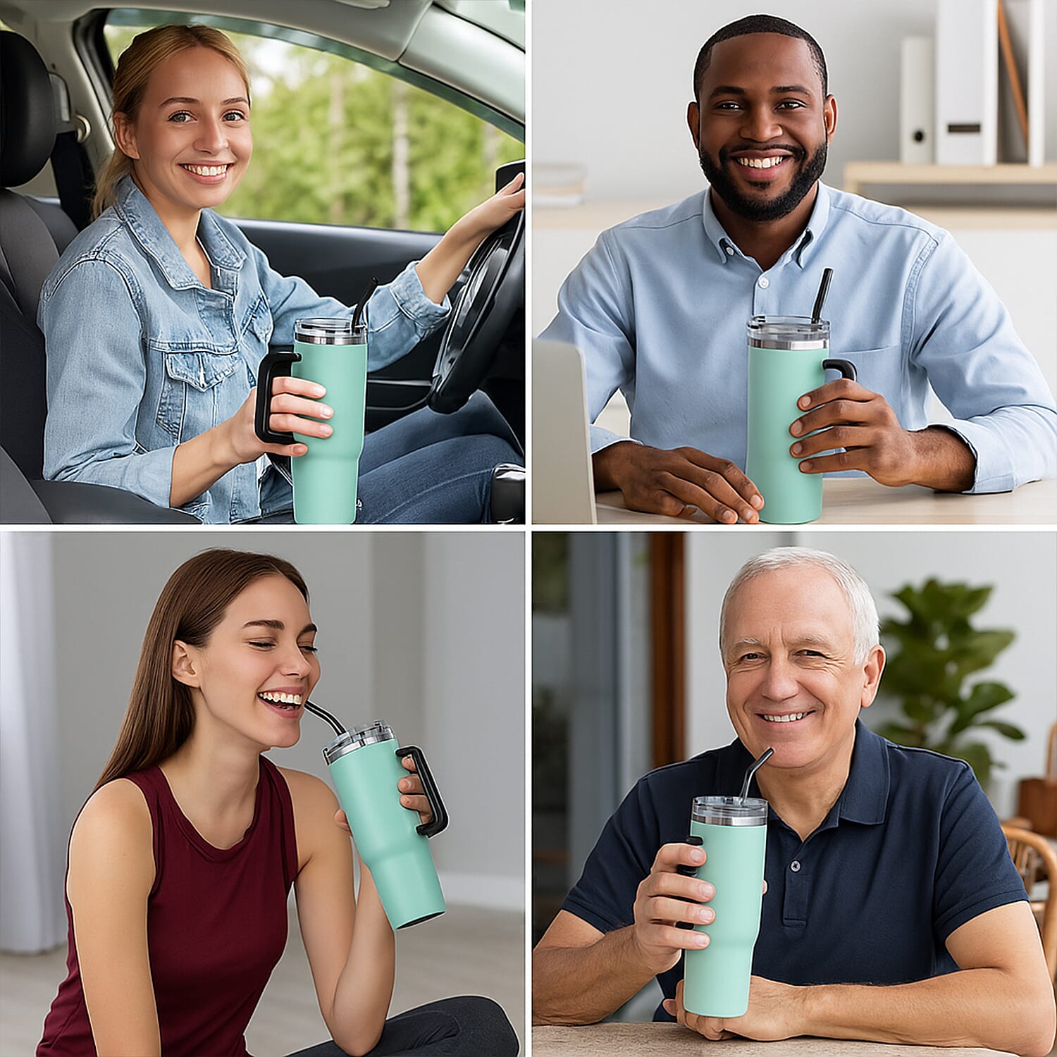 Coffee, Travel Mug and Tea Cup 1200ml - Turquoise