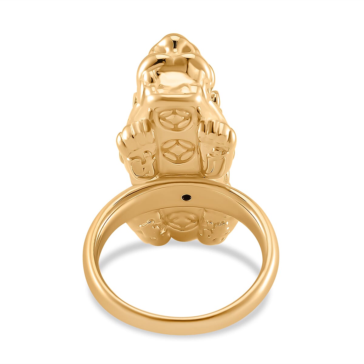 Brand New Pixiu Ring Gold Overlay Sterling Silver