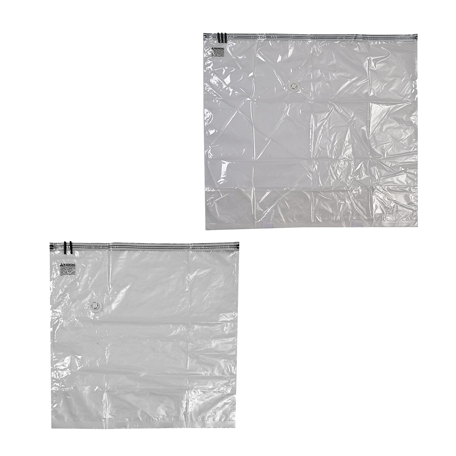 Home Essentials -Set of 2 - Multipurpose Cubic Space Saver Large Storage Box (Size 40x42x25 cm) and (65x50x27)- Black & White