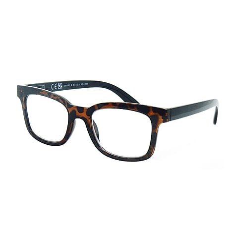 SWISS MADE Blue Light Reading Glass with UV 400 Protection- Demi (Power_2)