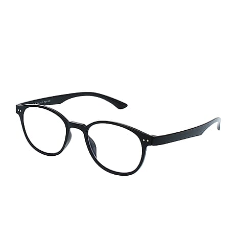 UV 400 Protection Blue Light Reading Glasses (Power -2.50) - Black