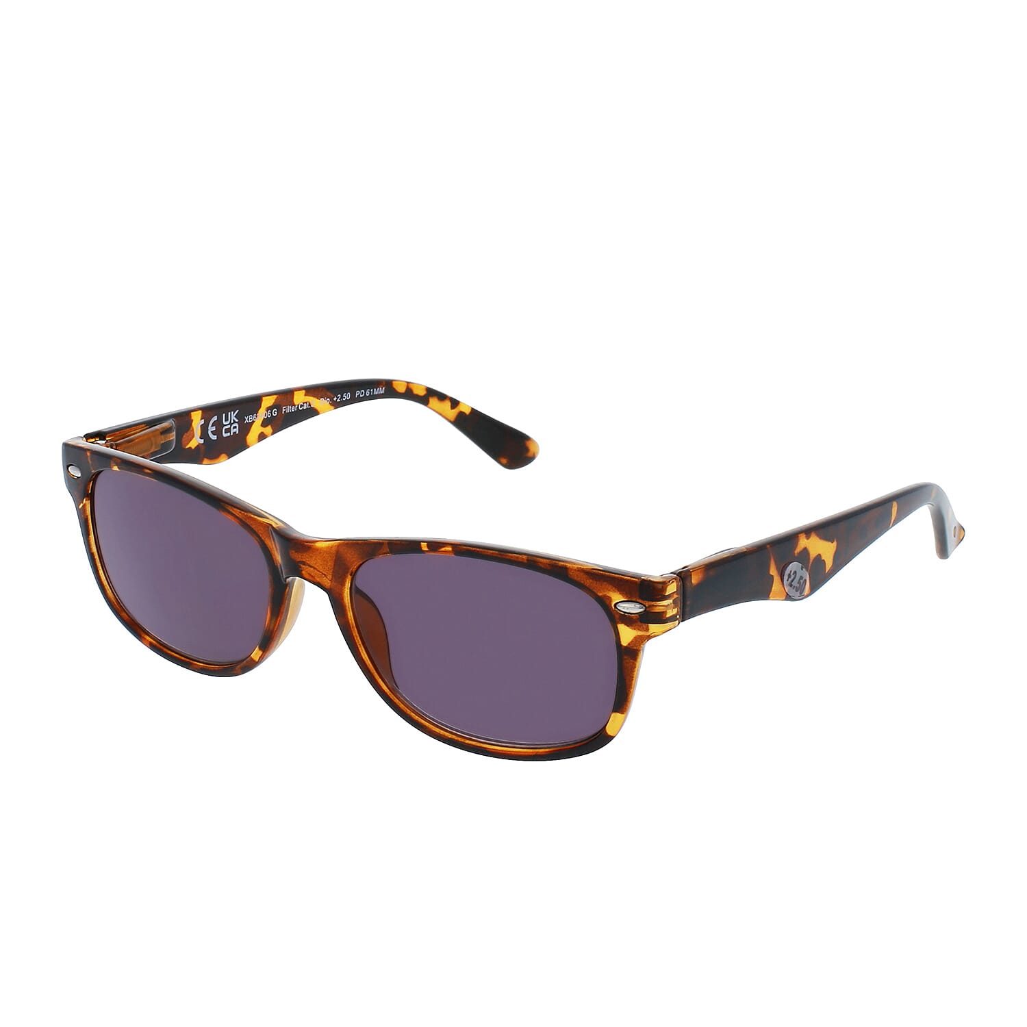 UV 400 Protected Sunglasses & Premium Sunreading Glasses (Power 2.50) - Demi