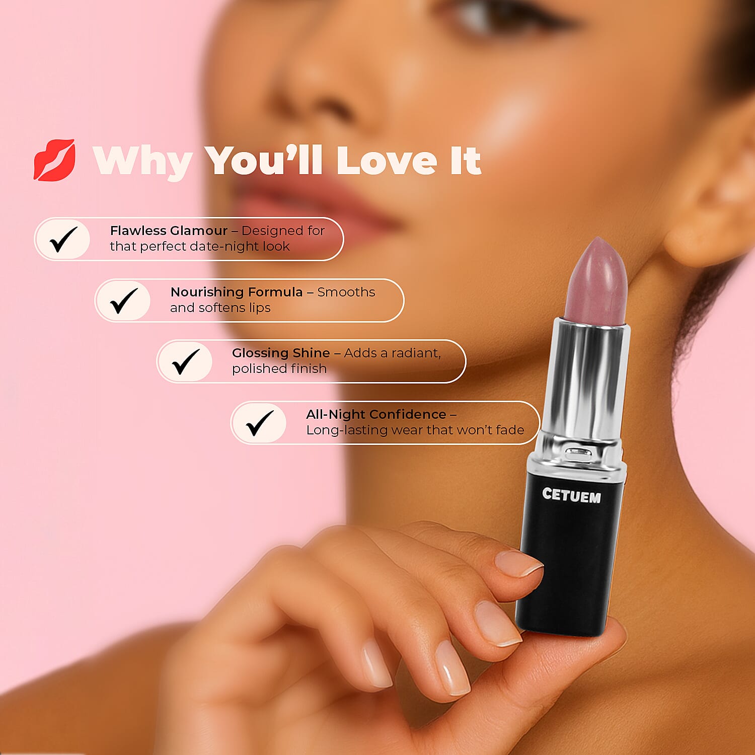 Cetuem Lipstick Trio Bundle Nudes ( Incl. Shade No.17,99,74)