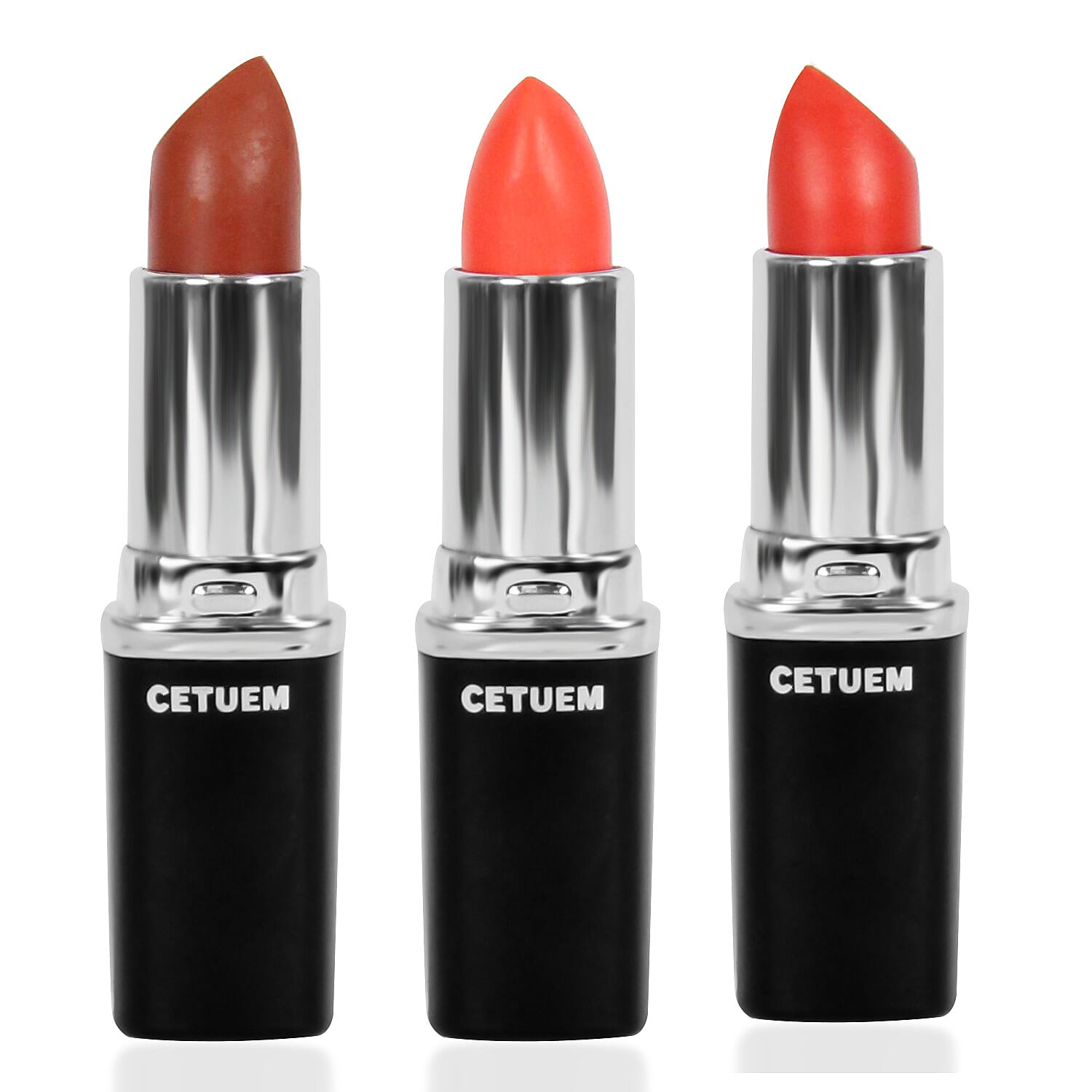 Cetuem Lipstick Trio Bundle Corals (Incl.Shade No. 48,78,88)