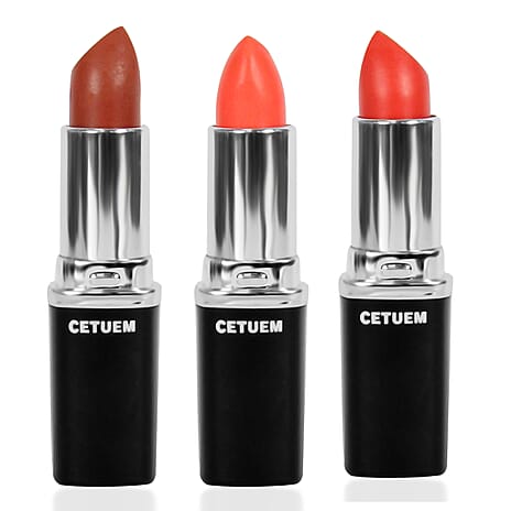 Cetuem Lipstick Trio Bundle Corals (Incl.Shade No. 48,78,88)