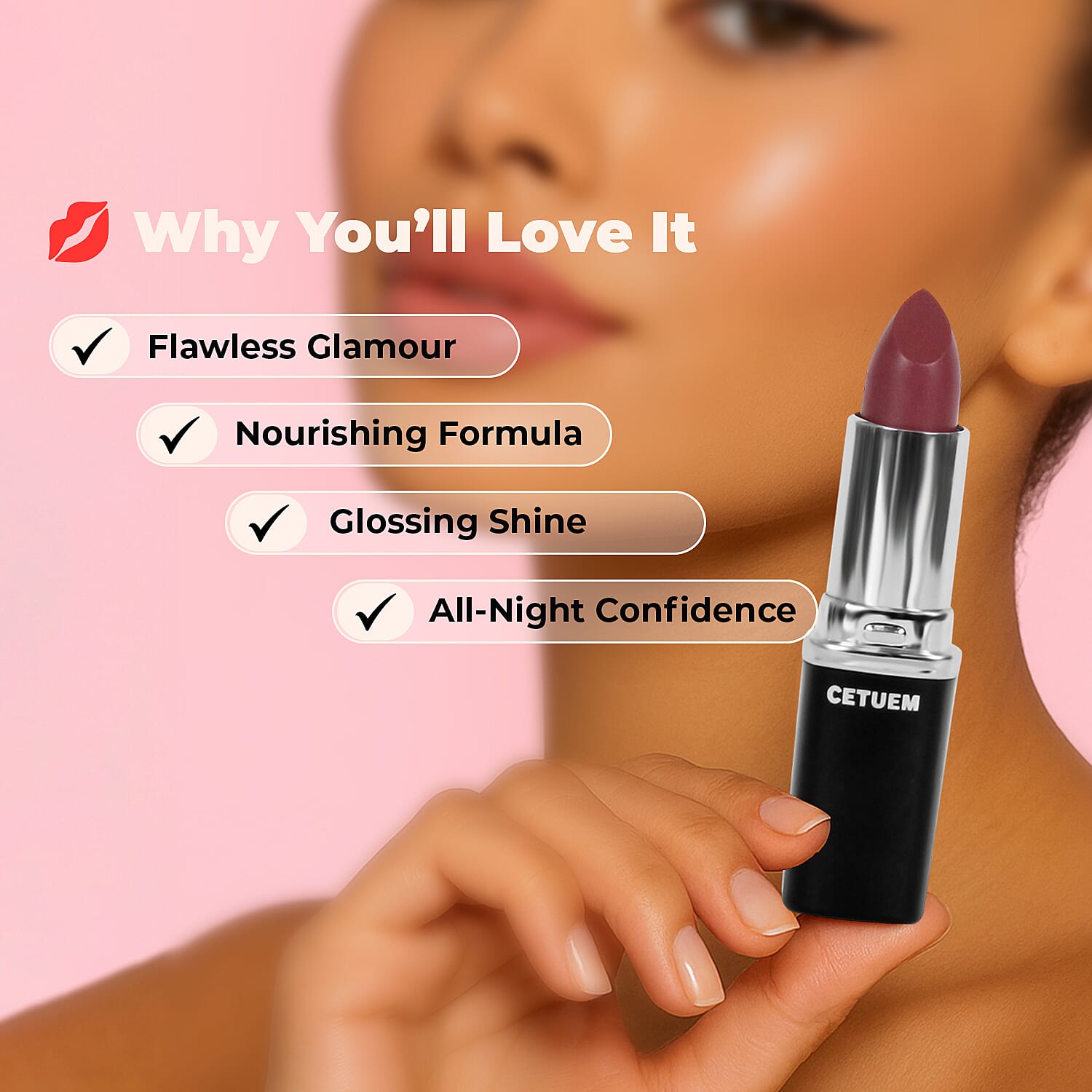 Cetuem Lipstick Trio Bundle Plums (Incl. Shade No. 43,50,102)