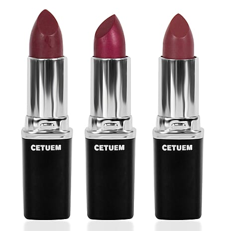 Cetuem Lipstick Trio Bundle Plums (Incl. Shade No. 43,50,102)