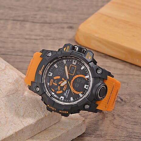 GENOA TIME V2, PC21S Japan movement 50ATM Watch - Orange