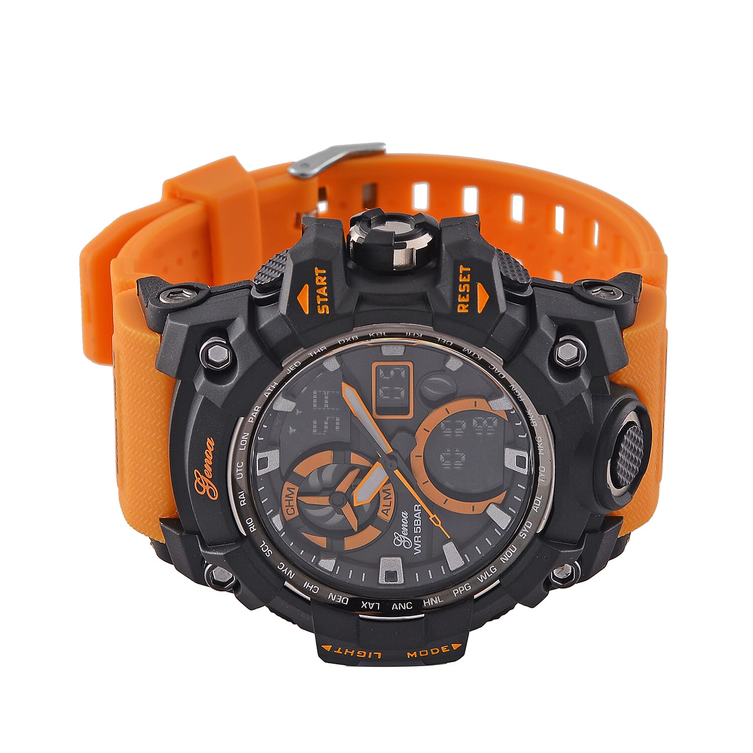 GENOA TIME V2, PC21S Japan movement 5ATM Watch - Orange GENOA TIME V2, PC21S Japan movement 5ATM Watch - Orange